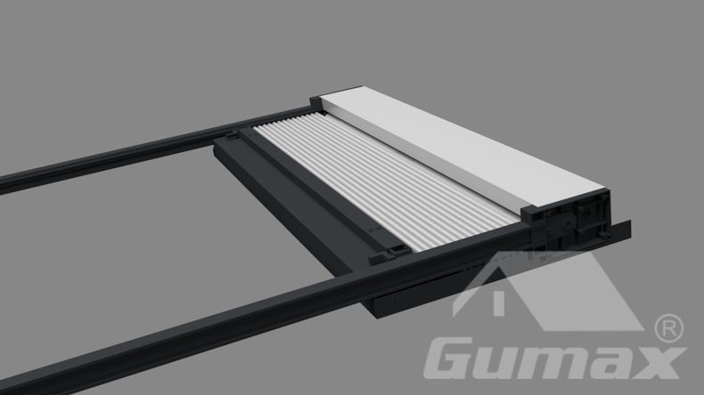Gumax automatischer Sonnenschutz in 4,06 x 3,5 Meter